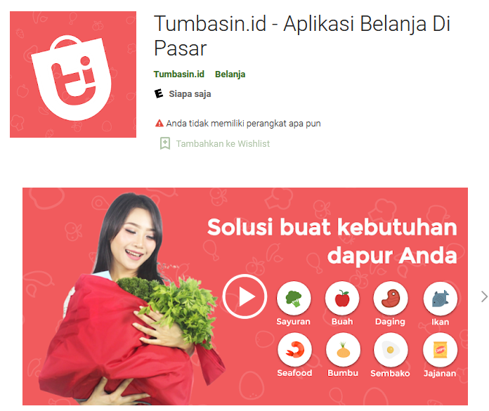 aplikasi belanja sayur online di Semarang
