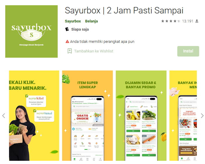 aplikasi belanja sayur online terbaik