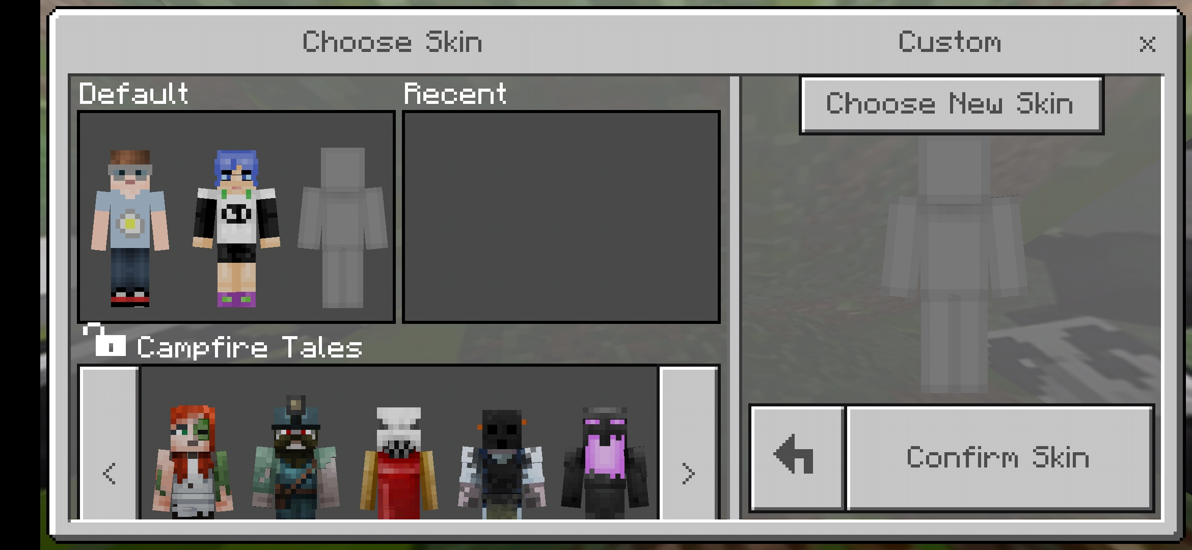 choose new skin