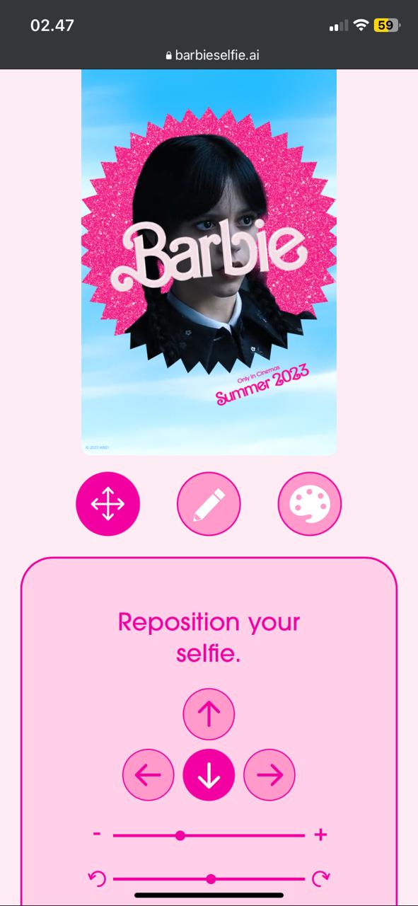 cara edit barbie movie poster