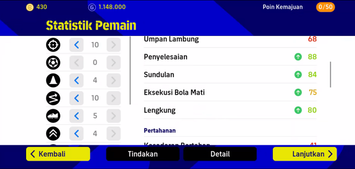 racikan pemain efootball 2024