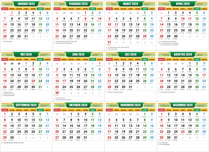 template kalender 2024 lengkap