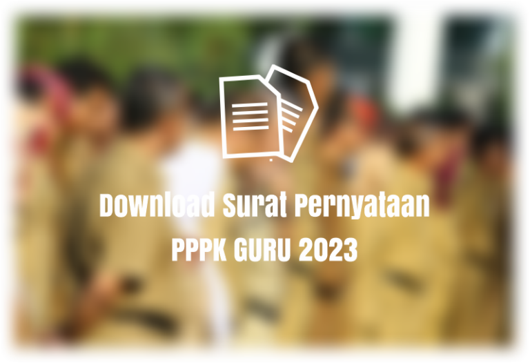 surat pernyataan pppk guru