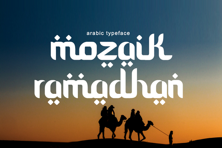 font pixellab mozaik ramadhan keren