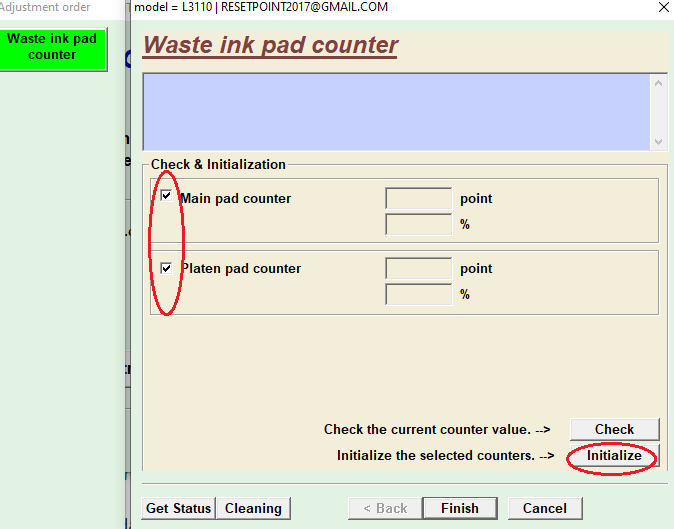 cara reset printer l3110