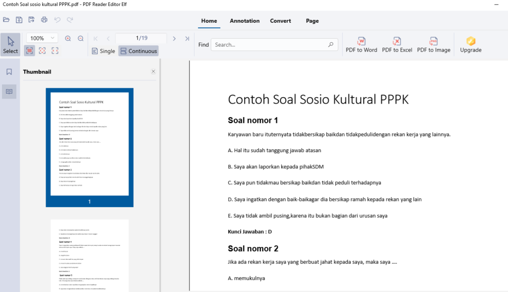 contoh soal sosio kultural