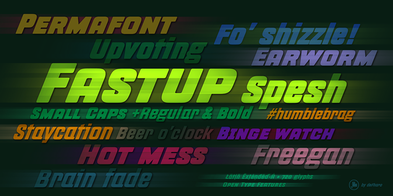 fastup font racing