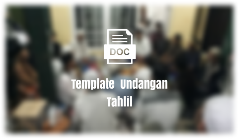 template undangan tahlil