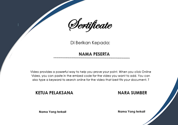 template sertifikat 9