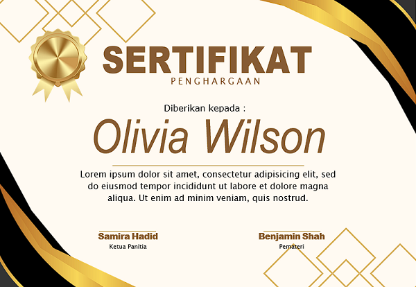 sertifikat gold