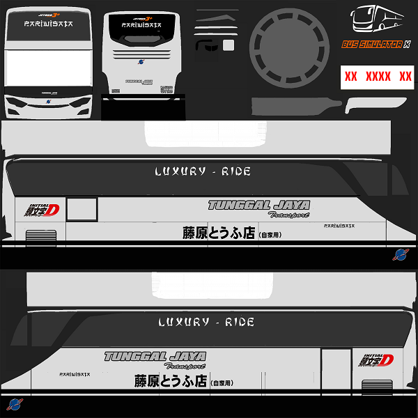 livery bus simulator x kids panda Tunggal-Jaya