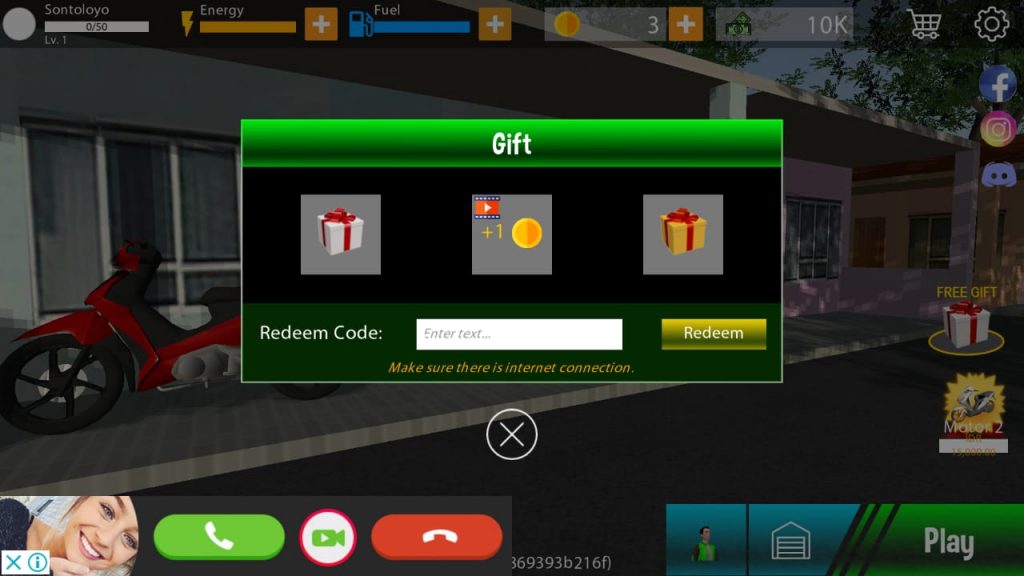 gift redeem code ojol the game