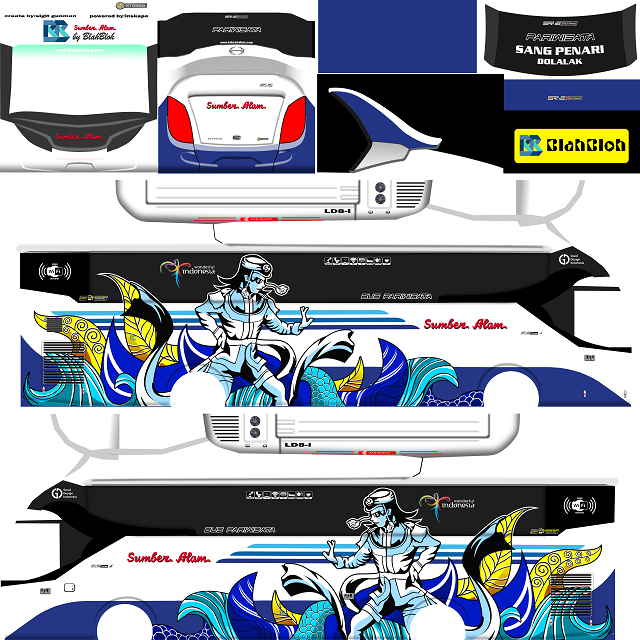 Livery Bussid Arjuna XHD Sumber Alam XHD