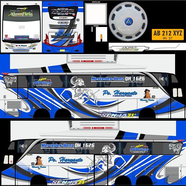 livery bussid tronton PO haryanto