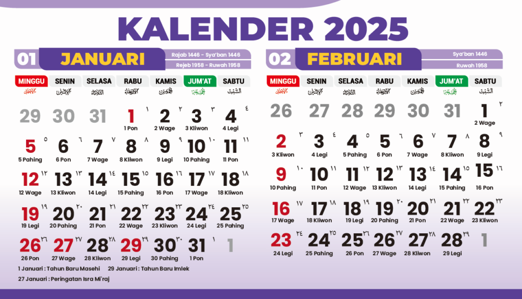 kalender aesthetic