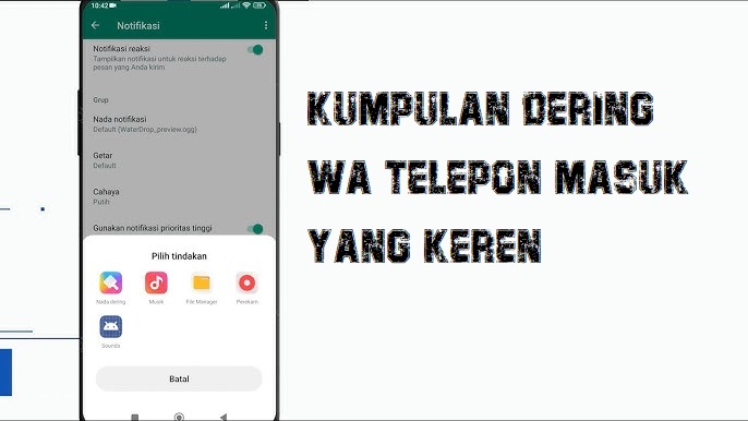 Nada Dering WA Telepon Masuk 