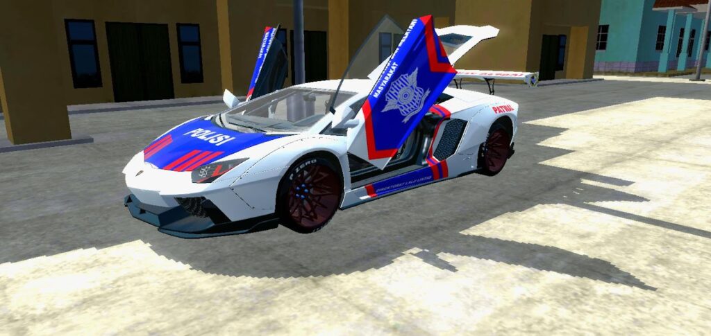 mod lamborghini bussid polisi