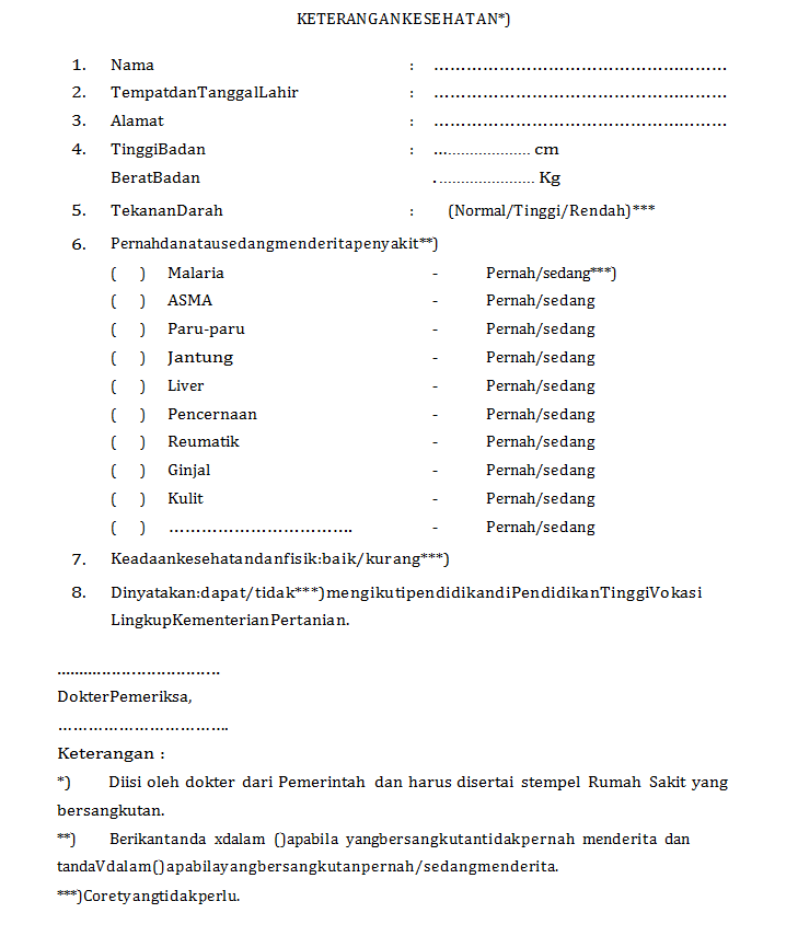 template surat sehat 1