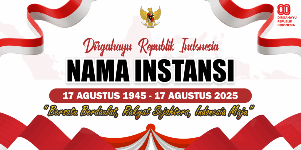 banner 17 agustus 2025 HUT RI 80