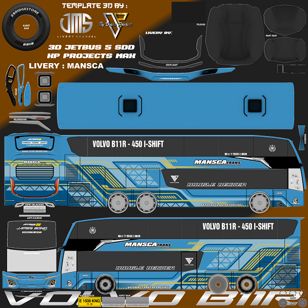 LIVERY BUSSID TINGKAT DOUBLE DECKER MEWAH