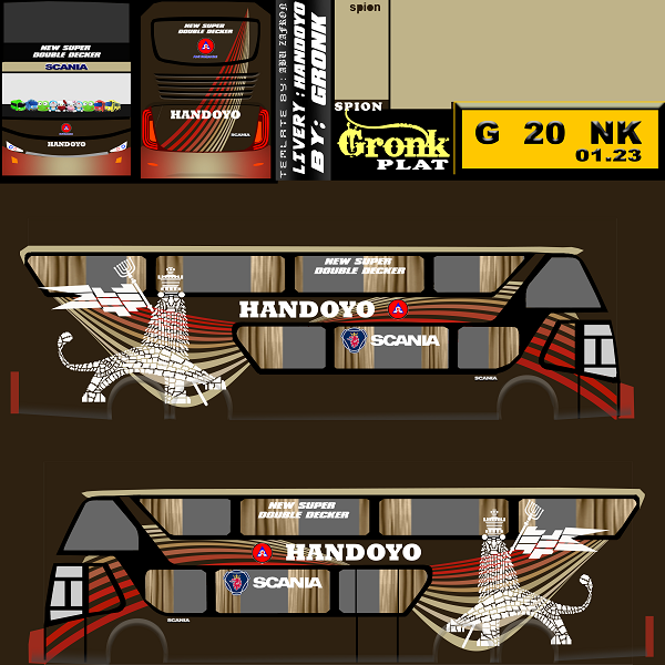 Livery Bussid Bimasena SDD Keren Handoyo