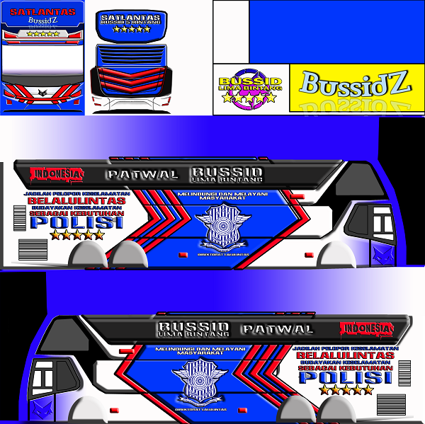 Livery Bussid Bimasena SDD Polisi