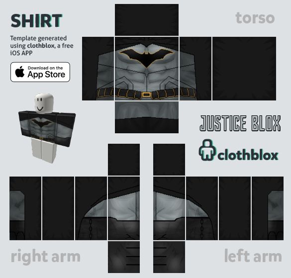 Template Baju Roblox PNG