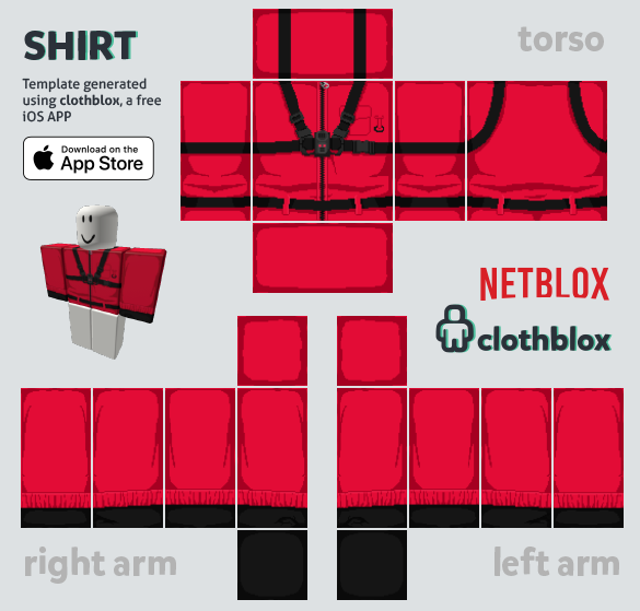 Template Baju Roblox PNG