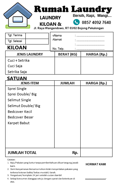 rumah loundry bisa di edit