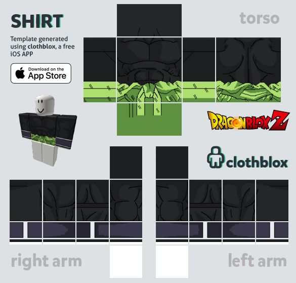 Template Baju Roblox PNG