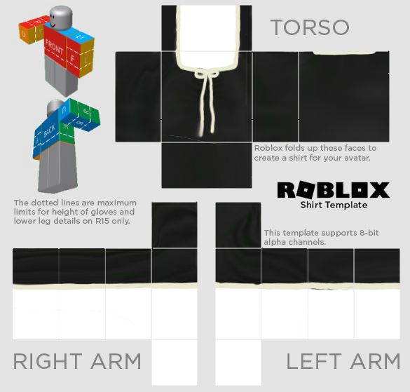 Template Baju Roblox PNG