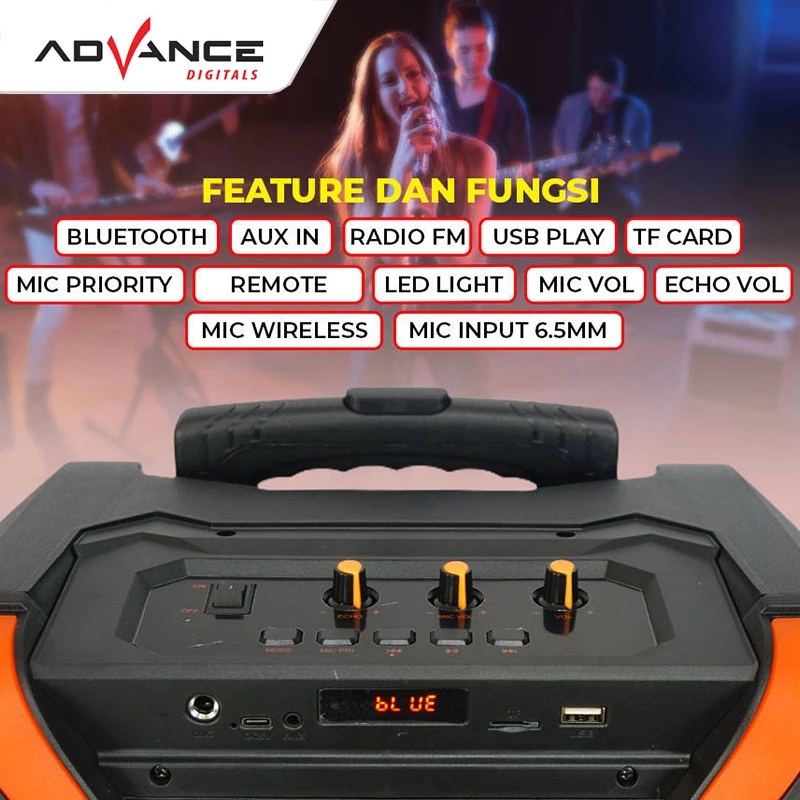 Advance Speaker Bluetooth Bass KS-1221