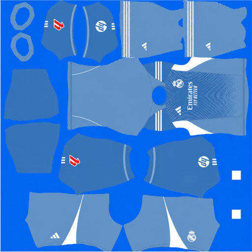 kit dls goal keeper real madrid home