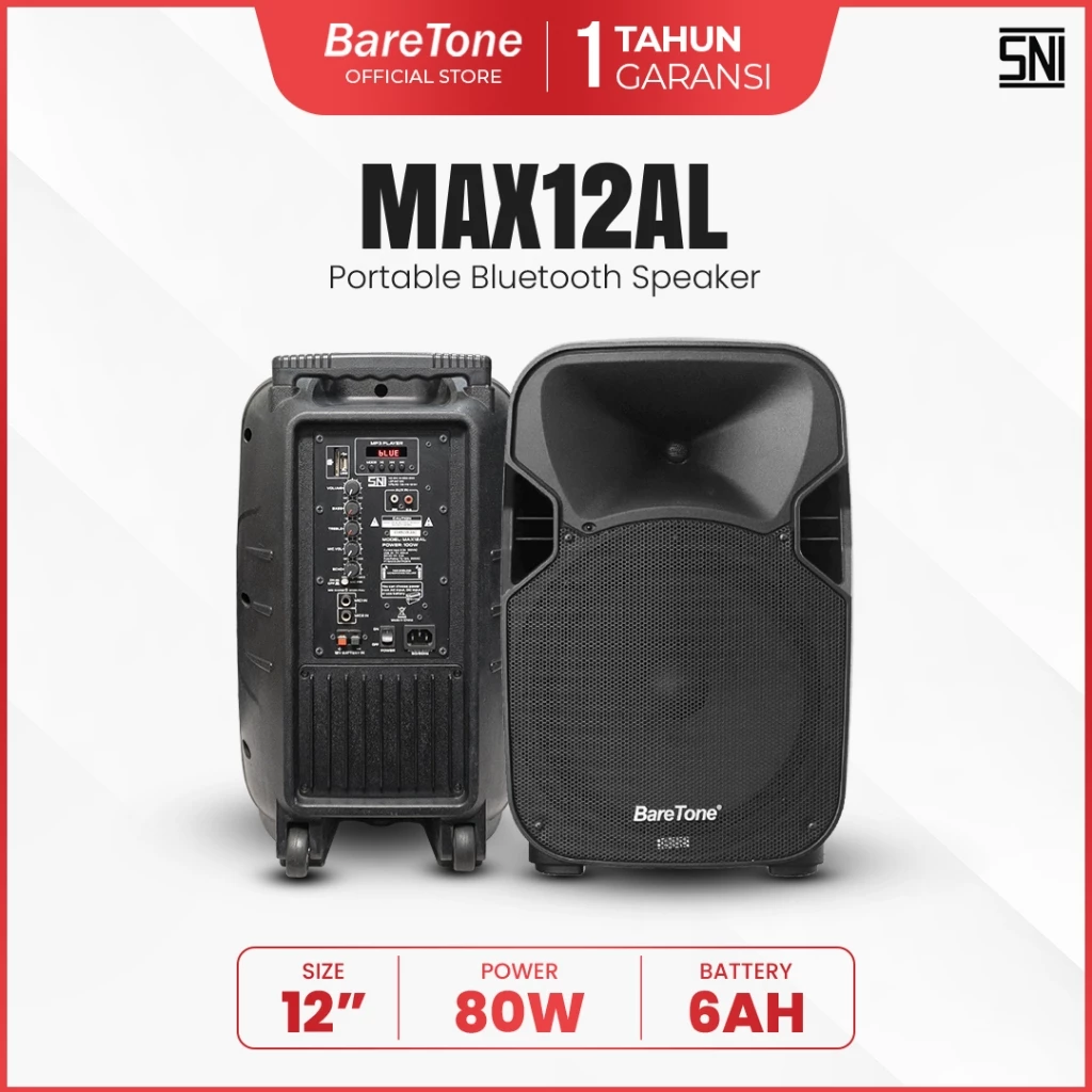 BareTone Speaker Portable MAX12AL